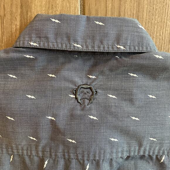 Howler Bros Shirt Mens Medium Gray Lighting Logo Short Sleeve - Picture 7 of 7